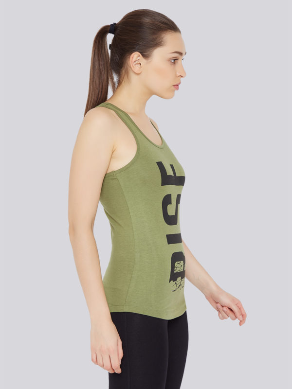 athletic wear, workout wear, workout gear, exercise gear, running apparel, womens workout clothes, activewear for women, gym sleeveless t shirts, gym tank tops, womens workout tank tops, athletic tank tops, printed tank tops, green tank top