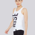 athletic wear, workout wear, workout gear, exercise gear, running apparel, womens workout clothes, activewear for women, gym sleeveless t shirts, gym tank tops, womens workout tank tops, athletic tank tops, printed tank tops, white tank top